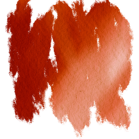 A gentle Orange brush stroke with a soft watercolor effect and rough grunge finish png