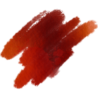 A rugged Orange brush stroke with raw grunge textures and soft blending png