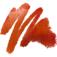 A soft Orange brush stroke with rugged grunge textures and smooth blending png