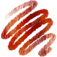 A faded Orange stroke with rough grunge textures and smooth blending png