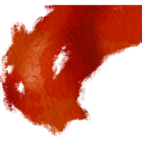 A smooth Orange brush stroke with rugged grunge edges and soft blending png