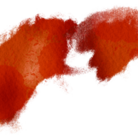 Orange brush stroke with rugged textures and soft blending png