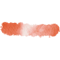 A textured Orange stroke with rugged grunge elements and seamless watercolor blending png