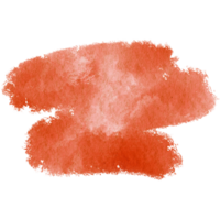 Orange brush stroke with gritty textures and seamless watercolor blending png
