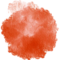 A rugged Orange stroke blending grunge textures with soft watercolor blending png