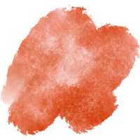 A rugged Orange stroke with distressed grunge details and seamless watercolor blending png
