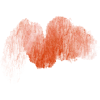 A rough edged Orange stroke blending rugged textures with soft watercolor fades png