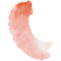 A rough Orange stroke merging grunge details with smooth watercolor tones png