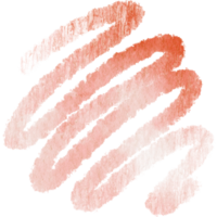 A rough edged Orange stroke merging distressed grunge textures with soft watercolor tones png