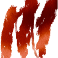A rough Orange brush stroke featuring grunge textures blending seamlessly into soft watercolor washes png
