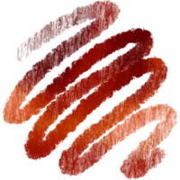 A Orange stroke with coarse grunge textures transitioning into smooth watercolor blends png