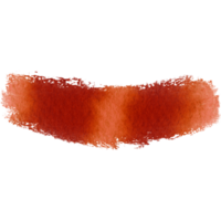 A rough edged Orange stroke merging grunge textures with gentle watercolor effects png