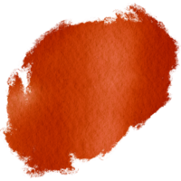 Orange brush stroke with rugged edges dissolving into soft watercolor tones png