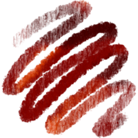 Textured Orange stroke gradually merging into soft watercolor gradients png
