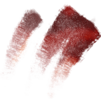 A Orange stroke transitioning from gritty textures into soft watercolor gradients png