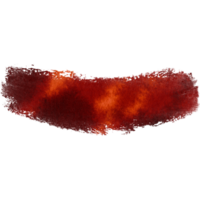 Textured Orange stroke fading into soft smooth watercolor washes png