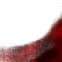 A Orange stroke dissolving from rough textures into fluid watercolor gradients png