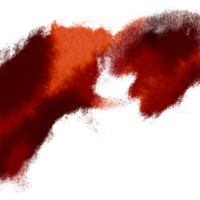 Textured Orange stroke fading into smooth fluid watercolor tones png