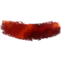 Textured Orange stroke dissolving into soft watercolor tones png