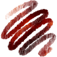 A rugged Orange brush stroke dissolving into soft watercolor washes png
