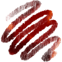 Orange stroke transitioning from rugged to smooth watercolor gradients png