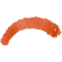 A textured Orange brushstroke transitioning into delicate watercolor tones png