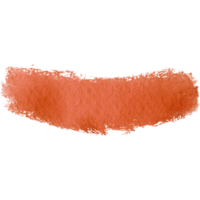 Orange brush stroke shifting from rugged to soft watercolor gradients png