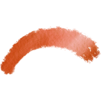 Orange brush stroke transitioning into soft watercolor gradients png