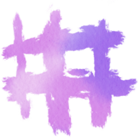 Pastel watercolor brush stroke with rough grunge edges creating a raw textured look png