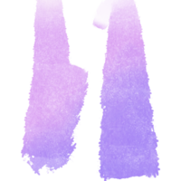A smooth Pastel brush stroke with rough textures and soft watercolor blending png