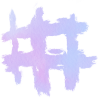 A smooth Pastel watercolor blending seamlessly into grunge inspired textured details png