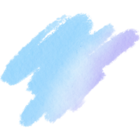Pastel brush stroke with grunge details and a smooth watercolor fade png