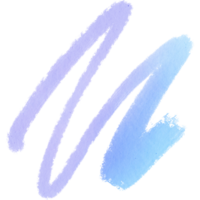 A rugged Pastel brush stroke with rough edges and seamless watercolor blending png