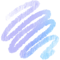 Pastel stroke with rough grunge textures and smooth watercolor blending png