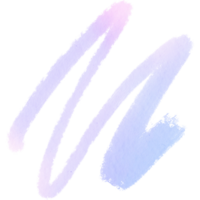 A faded Pastel stroke blending rugged textures with smooth watercolor transitions png