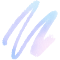 A bold Pastel stroke blending rugged textures with soft watercolor effects png