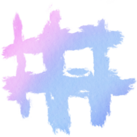 A gritty Pastel brushstroke dissolving into smooth watercolor washes png