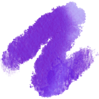 A rugged Purple watercolor stroke with raw grunge textures and soft blending png