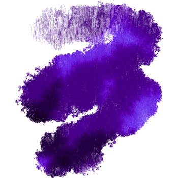 ein Sanft lila Aquarell Schlaganfall Fading in leicht texturiert Grunge inspiriert endet png