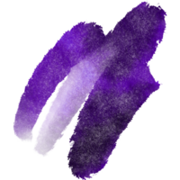 Purple brush stroke transitioning from grunge textures into soft watercolor washes png