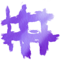 Purple stroke dissolving into soft watercolor tones png