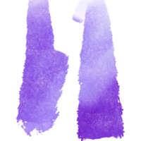 A textured Purple stroke fading into smooth watercolor gradients png