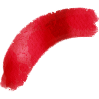 A soft Red brush stroke with rough edges and smooth blending png