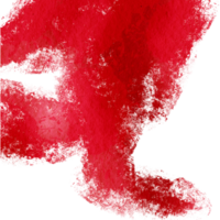 Red brush stroke with rugged edges and soft blending png