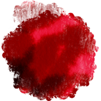 A radiant Red watercolor dissolving into softly textured grunge inspired effects png