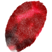 Roughly textured Red watercolor stroke with a hand sketched look png