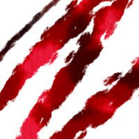 Red stroke with rugged edges and soft watercolor transitions png