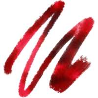 A textured Red stroke with rough textures and a smooth watercolor gradient png