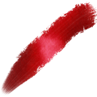 Red stroke blending gritty textures with soft watercolor effects png