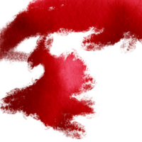 A Red brush stroke with rough textures that merge into smooth soft watercolor gradients png